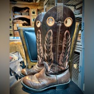 Vintage Leather Cowboy Boots